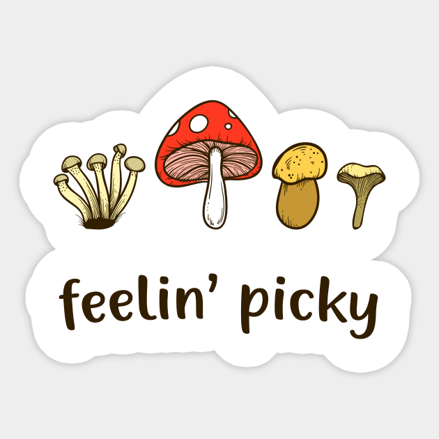 Mushrooms Collecting Forest Mushroom Picker Funny Sticker by Foxxy Merch